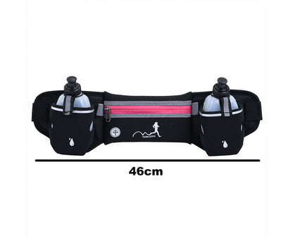 Running Belt with Water Bottles Running Water Bottle Belt ,For Running Hiking Cycling Climbing