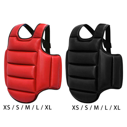 Reversible Taekwondo Protector Vest Adjustable Shield Karate Chest Guard for Adults Kids Martial Arts Heavy Punching Muay Thai