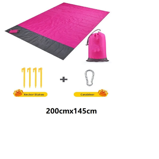 Beach Blanket Sandproof Waterproof Beach Mat Lightweight Picnic Blanket for Travel Hiking Sports